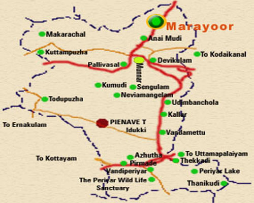 Idukki Tourist Places Map Kerala, Kerala Tourism, Kerala News, Kerala Hotels, Events In Kerala,  Kerala Real Estate, Official Website For Kerala