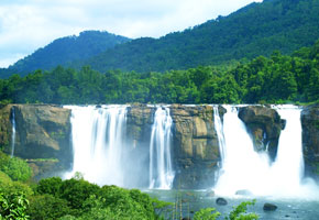 athirapally vazhachal waterfalls